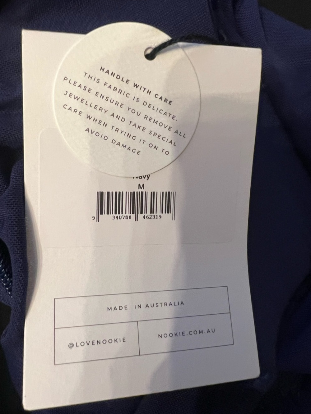 Nookie Enigma Mini Dress in Navy - Picture 8 of 8